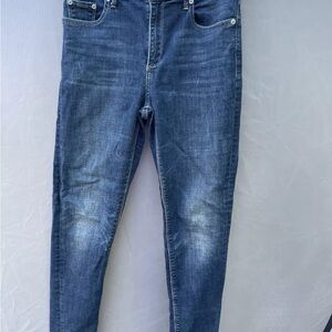 Lucky Brand Bridgette skinny stretch jeans Women’s 6/28 Ankle Zip Indigo Wash